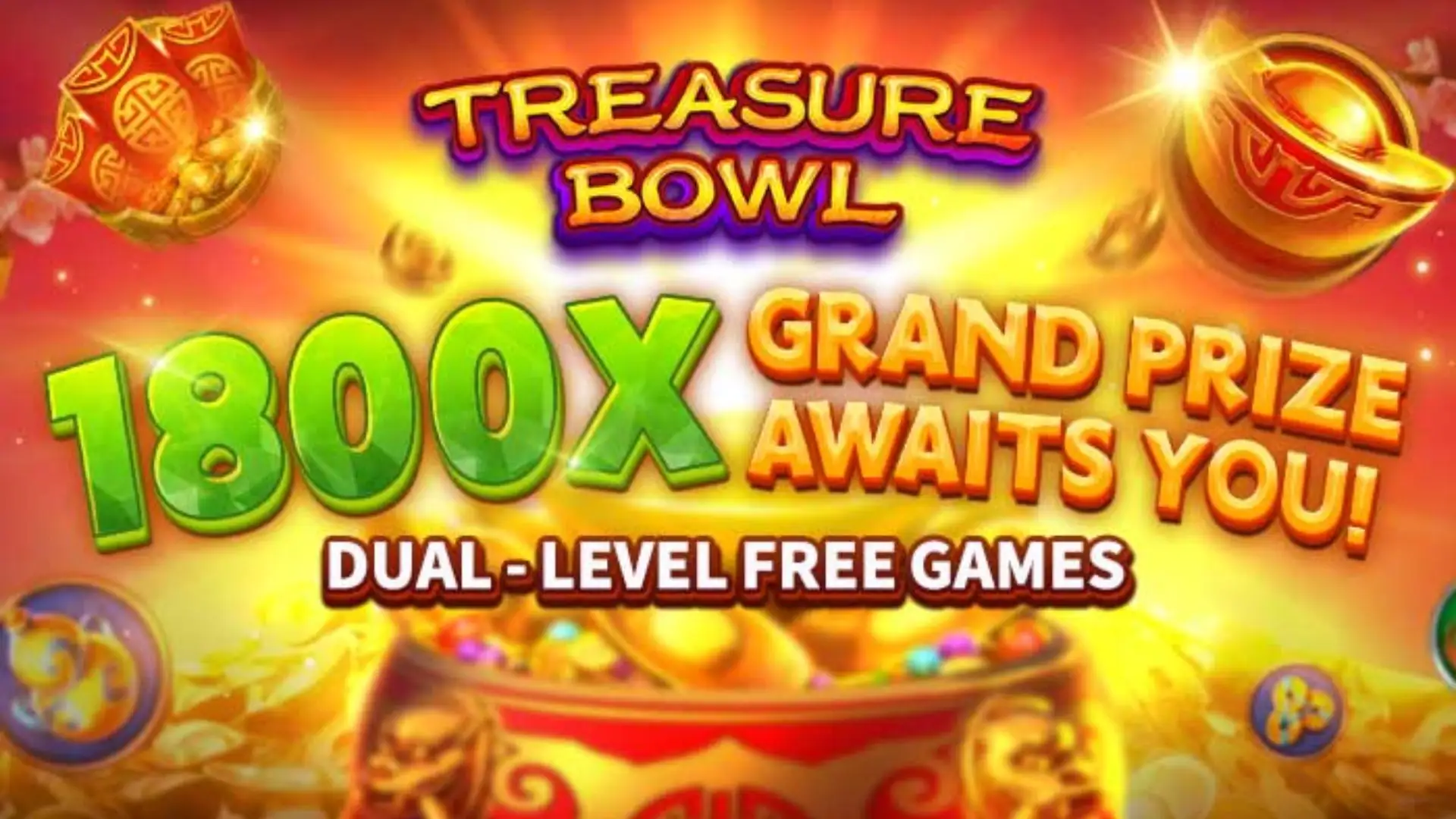 Multiplicadores Treasure Bowl 255bet - 7777x Máximo com Tigela Dourada